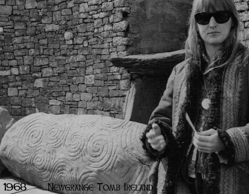 Catherine M. Wilson at Newgrange tomb in Ireland